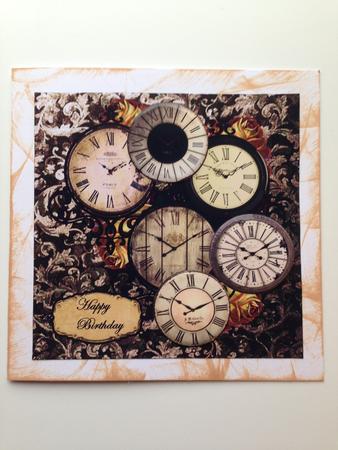 Male Card Vintage Clocks by Gitte Jensen