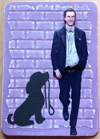 Art Deco Gentleman Antonio (white) Decoupage Sheet by Gitte Jensen