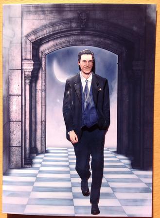 Art Deco Gentleman Antonio (lilac) Decoupage Sheet by Gitte Jensen