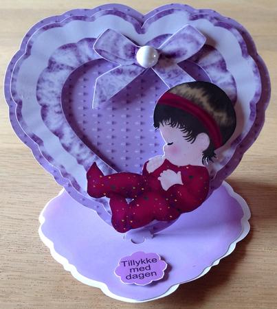513 Lilac Ruffle Easel by Gitte Jensen