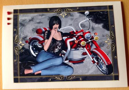 Biker Chick Topper 1 by Gitte Jensen