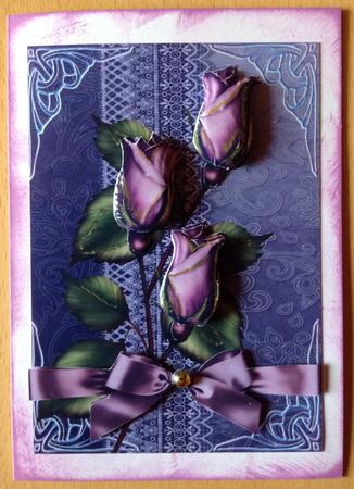 Lilac Rosebuds & Satin Bow by Gitte Jensen