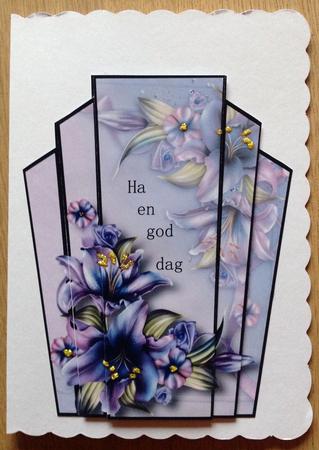 Art Deco Stacker Topper - Wynter Lilies by Gitte Jensen