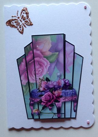 Art Deco Stacker Topper - Beautiful Belle Roses by Gitte Jensen