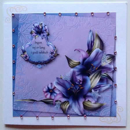 Gorgeous Purple 'wynter' Lilies Large Square by Gitte Jensen