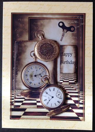 Male Card Vintage Pocket Watches by Gitte Jensen