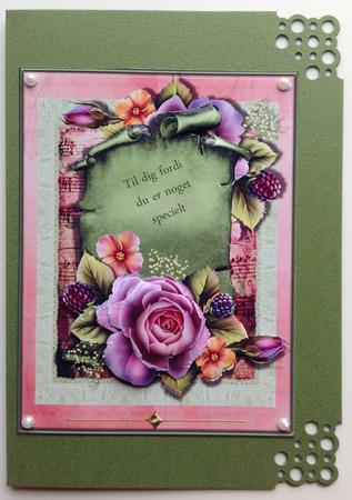 Sweet Female Card for Any Occasion by Gitte Jensen