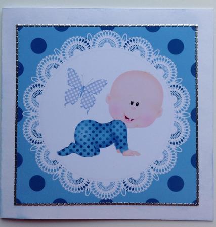 Crawling Baby Boy Topper by Gitte Jensen