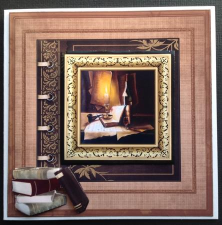 Evening Reading 8x8 Card Mini Kit by Gitte Jensen