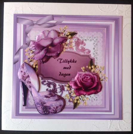 Lovely Belle Epoque Roses and Shoe  by Gitte Jensen
