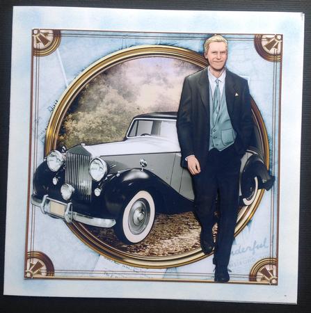 Art Deco Man Antonio (light Blue) Mini Kit by Gitte Jensen