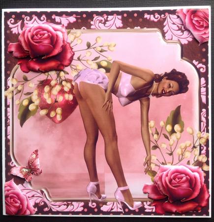 Retro Pinky the Pin Up Girl by Gitte Jensen