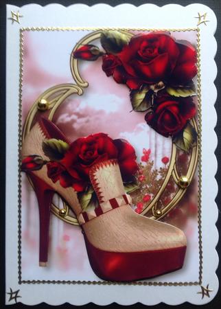 Stunning Shoes - the Paris Collection - Red Roses by Gitte Jensen