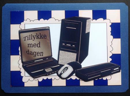 Computers, Laptops Everything a Boy/girl Wants in Blue by Gitte Jensen