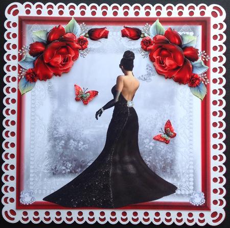 Beautiful Sabrina and the Roses Topper by Gitte Jensen