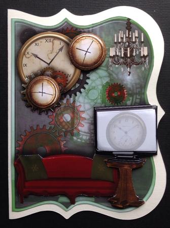 T.v O'clock Male Card by Gitte Jensen