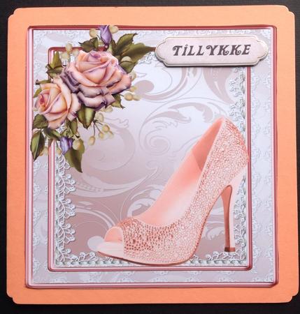 Lovely Shoe and Cream Roses by Gitte Jensen