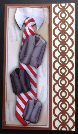 Suits and Tie Male Card by Gitte Jensen
