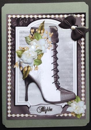 Lovely Boots, Pearls and Magnolias in Mono by Gitte Jensen