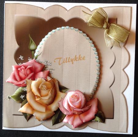 Edwardian Roses and Pearls- Best Wishes by Gitte Jensen