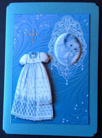 Blue Christening Gown by Gitte Jensen