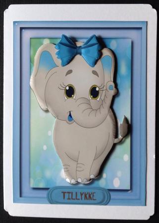 Lovely Dumbo in His Bow  by Gitte Jensen