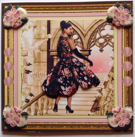 A Lady of Fashion 8x8ins Mini Kit by Gitte Jensen