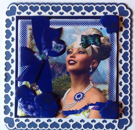 The Blue Butterfly Card Front Kit by Gitte Jensen