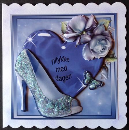 Lovely Pale Blue Shoe 8x8 Mini Kit by Gitte Jensen