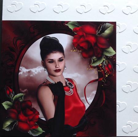 Fifties Hollywood Glamour & Red Roses by Gitte Jensen