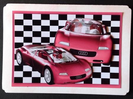 Pink Audi Sports Car, in Frame by Gitte Jensen