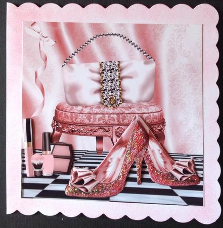 Sparkle Handbag, Sparkle Shoes, & Makeup 8x8 by Gitte Jensen