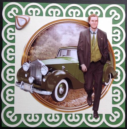 Art Deco Man Antonio (green) Mini Kit by Gitte Jensen