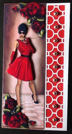 Large Dl Red Roses Chic by Gitte Jensen
