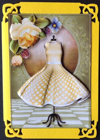 Fabulous Vintage Yellow Polka Dot Dress by Gitte Jensen