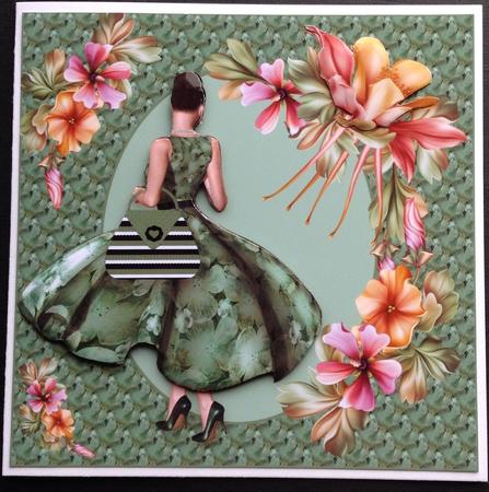 Born to Shop Floral Lady by Gitte Jensen