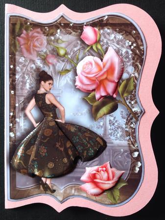 Sweet January Female Card by Gitte Jensen