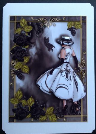 Sweet February Female Card by Gitte Jensen