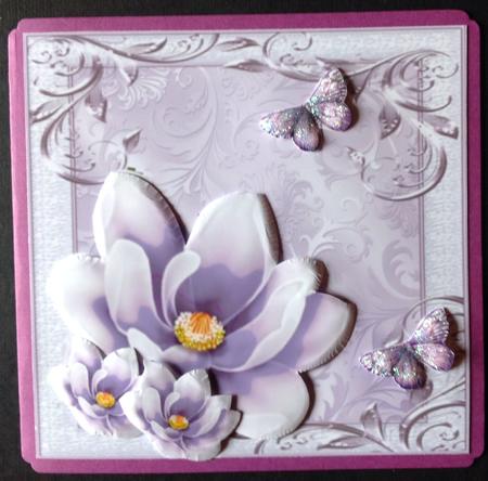 Beautiful Lilac Flowers 8x8 Mini Kit by Gitte Jensen