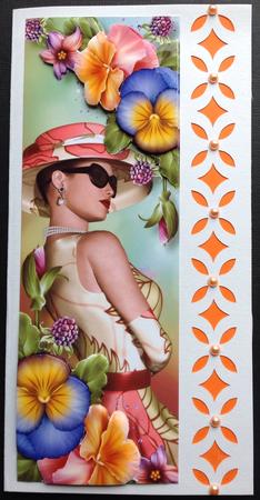Large Dl Pansies Chic by Gitte Jensen