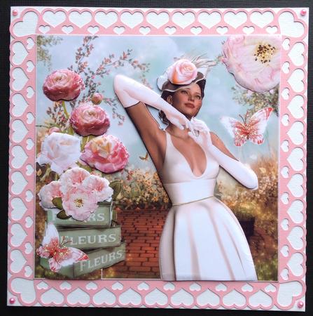 An Afternoon Stroll Card Front Kit by Gitte Jensen