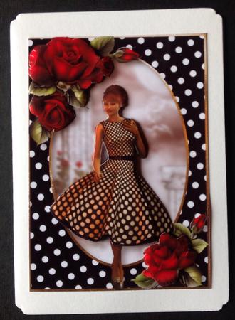 Perfect Polka Dots and Red Roses by Gitte Jensen