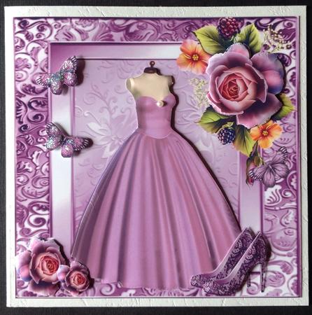 Beautiful Pale Lilac Dress 8x8 Mini Kit by Gitte Jensen