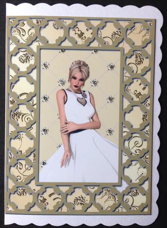 6 Summer Ladies in White Poser Tubes by Gitte Jensen