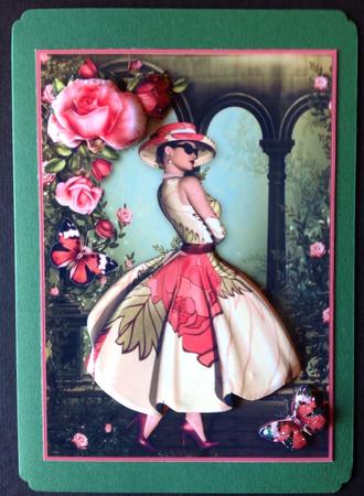 In the Pink Card Front with Step by Step by Gitte Jensen