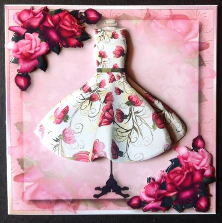 Pink Flower Dress & Pretty Pink Roses by Gitte Jensen