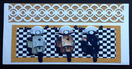 White, Gold, Black Scooters Dl by Gitte Jensen