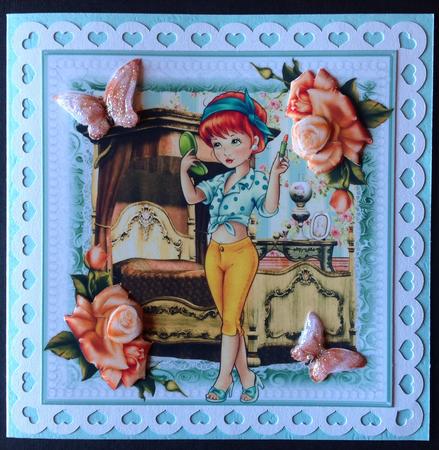 Make Up Time Card Front by Gitte Jensen