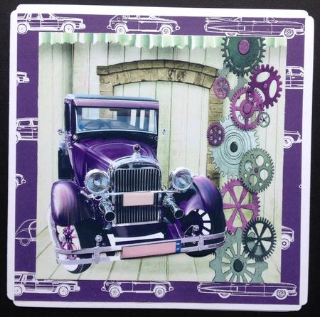 Purple Car by Gitte Jensen