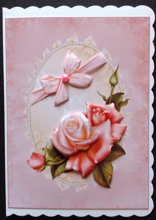 Beautiful Pink Rose Topper by Gitte Jensen